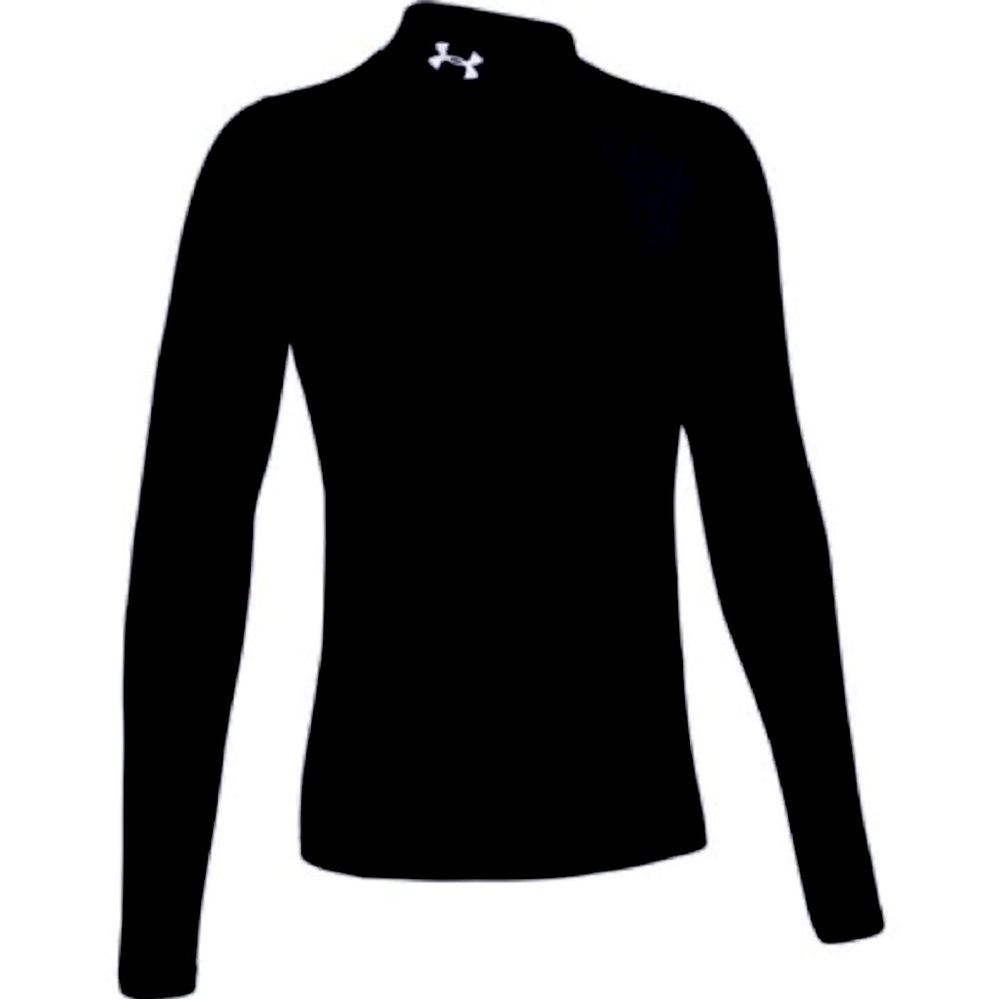 Black Under Armour Long Sleeve Cold Gear Turtleneck Boys Medium fitted athletic